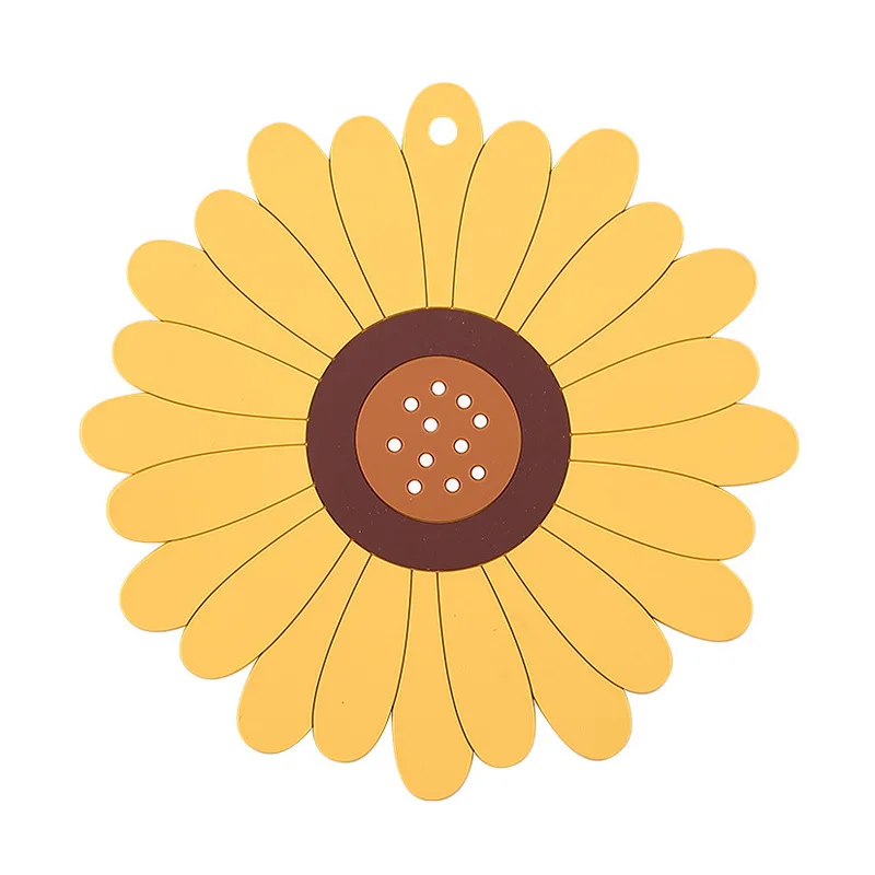 
Sunflower Creative Heat Insulation Pot Home Meal Plate Mat Jute Place Round Anti-scalding Tea Cup Mat Bowl Mat 