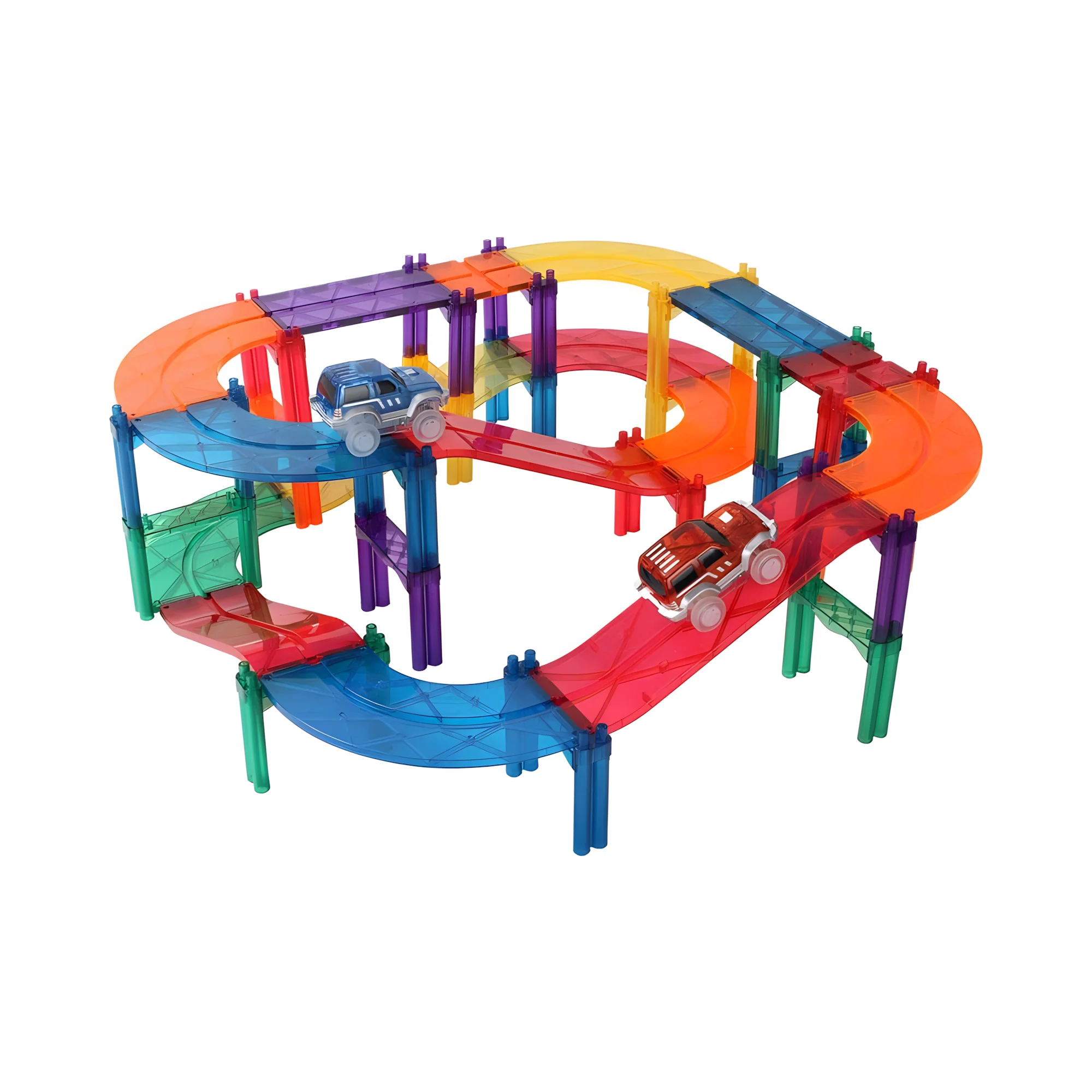 Good Quality Ball Run Racing Track Assemble Game Pipes Building Magnetic Blocks Toy Set For Kids Toys