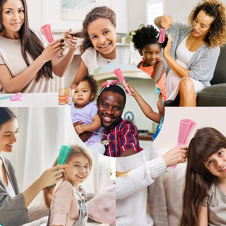 Detangling Brush for Natural Black Hair  private label detangler hair Brush