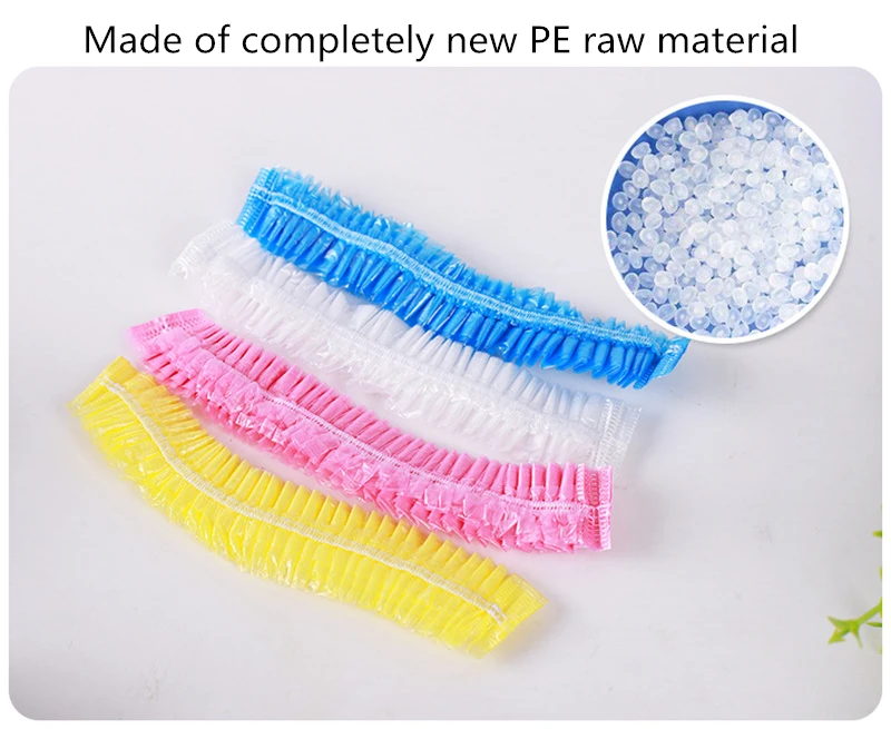 Pe Plastic Transparent Custom Waterproof Disposable Shower Cap