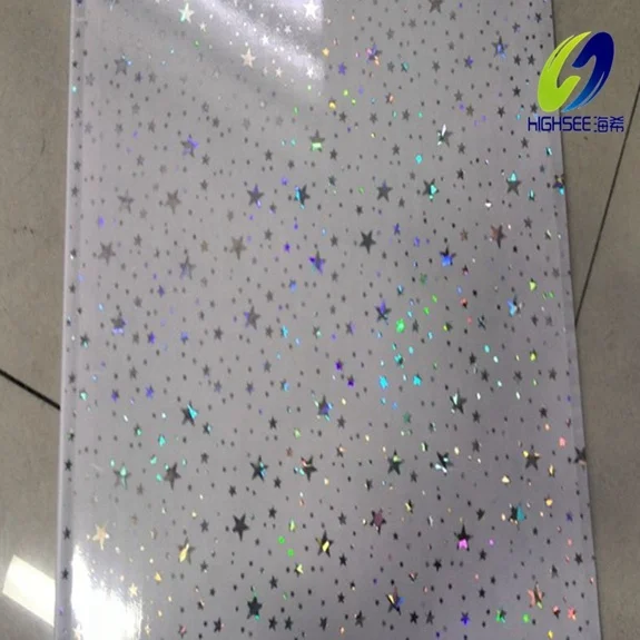 25cm shining stars hot stamping PVC ceiling PVC panel plasticboard