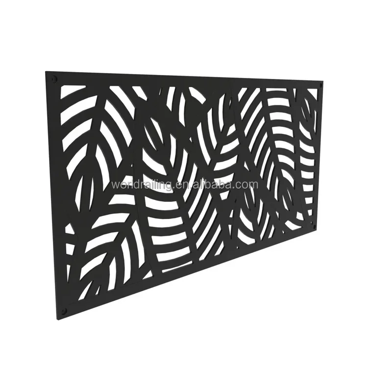 YL Laser Cut Decorative Steel Privacy Panel Metal Fencing, Hanging Room Divider Partitions Panel Screen
