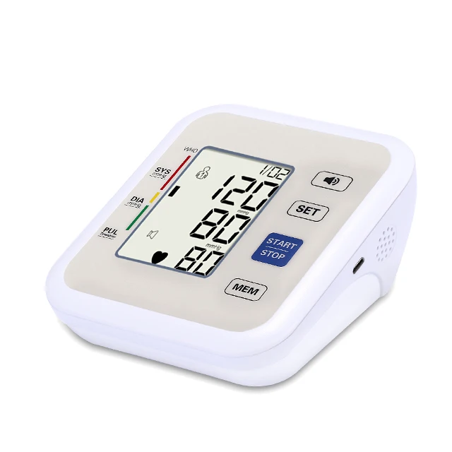 
Hot sales infant bp machine automatic talking clock alarm with fuzzy logic digital manual blood pressure monitor 