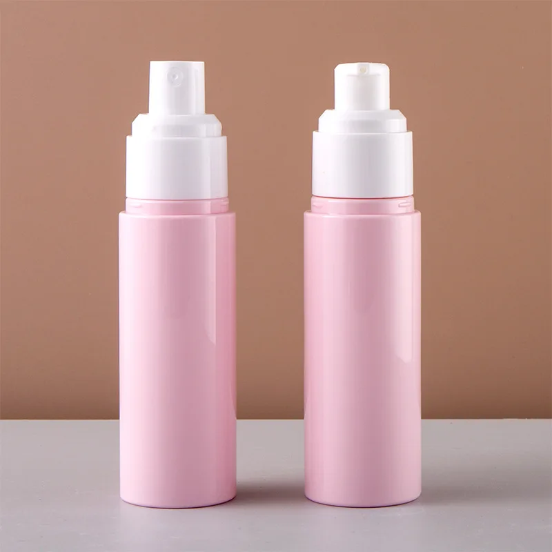New spot pink lotion bottle 30ml 50ml 60ml 80ml spray bottle with cover