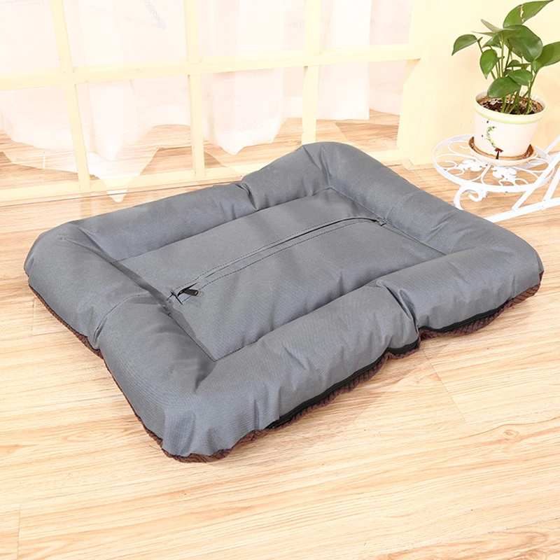 Removable and washable corduroy cushion breathable soft kennel pet bed for golden retriever