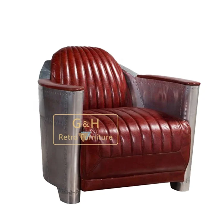 Кресло-Авиатор Acme Brancaster из кожи в форме капсулы для