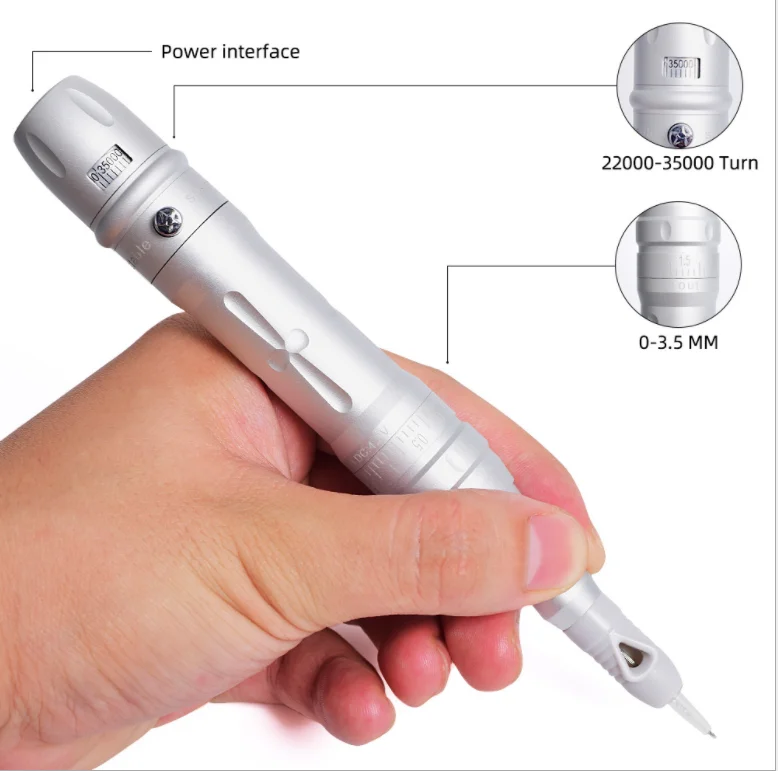 Korea Digital Rechargeable Cordless Wireless Eyebrow Tattoo Microshading Permanent Make up Makeup Microblading PMU Machine