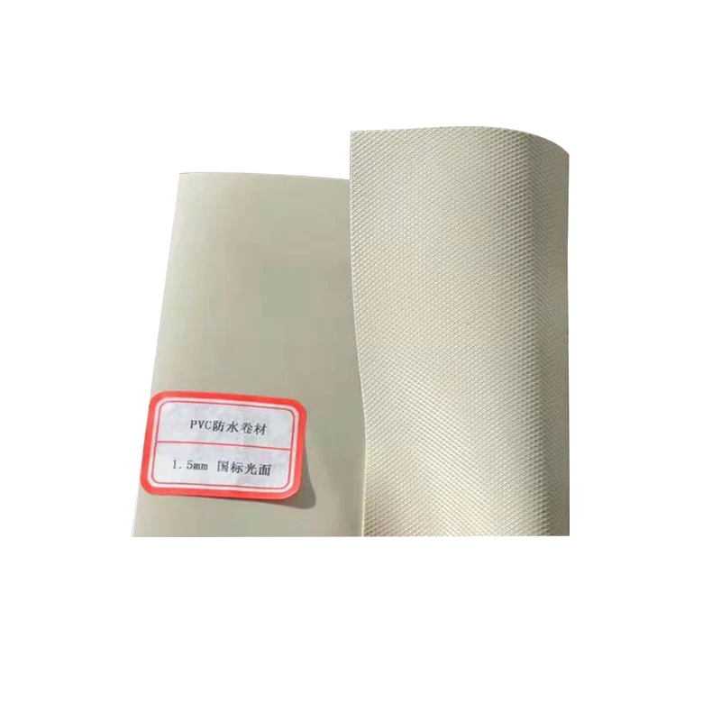 Building materials and construction PVC roll roofing sheets the plastic waterproofing membrane for flat roof waterproofing