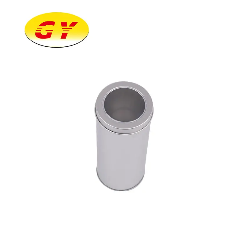 Personalized cylindrical tin biscuit potato chip packaging can