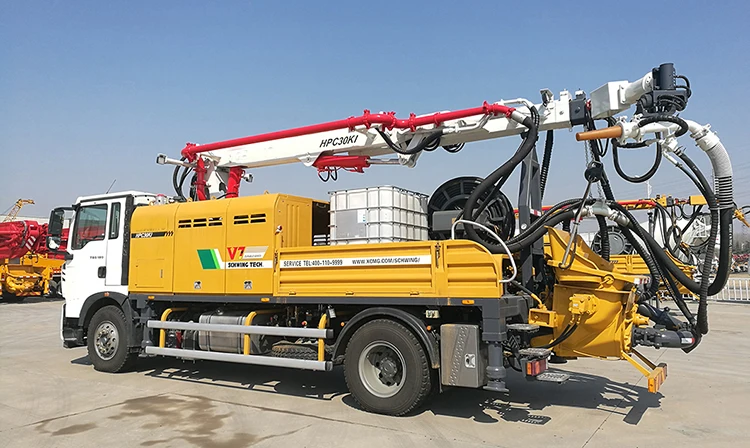 Concrete Spraying Chinese Machine HPC30KI Working Capacity 10.5cbm/min Spraying Shotcrete Machine