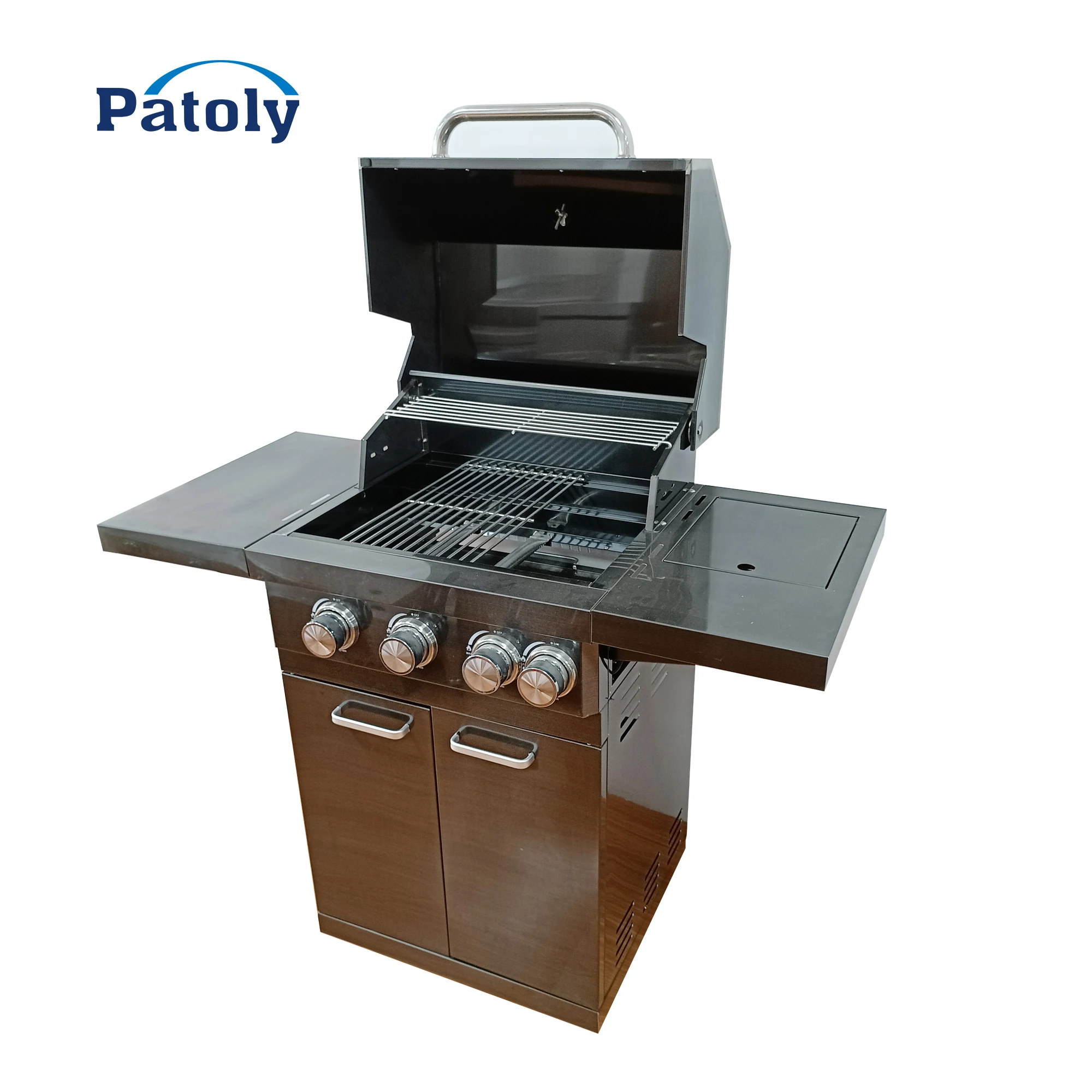 Modern  Modular 304 Stainless Steel BBQ Manufacturer Storage Free Standing Barbecue Outdoor Kitchen Cabinet with Gas Grill