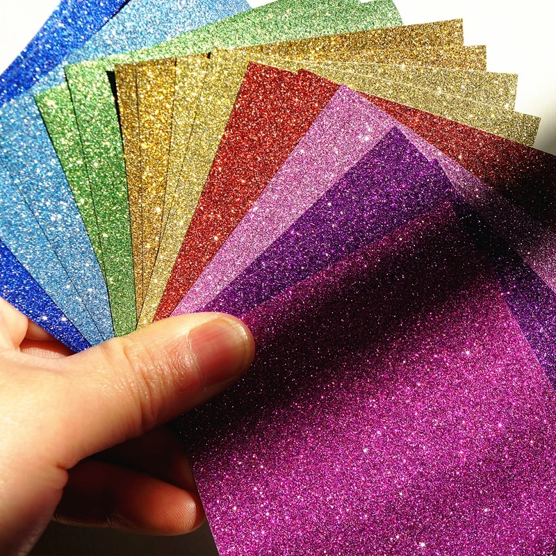 
12*12 INCH Cheap Factory Price sheet shredded card stock paper glitter 
