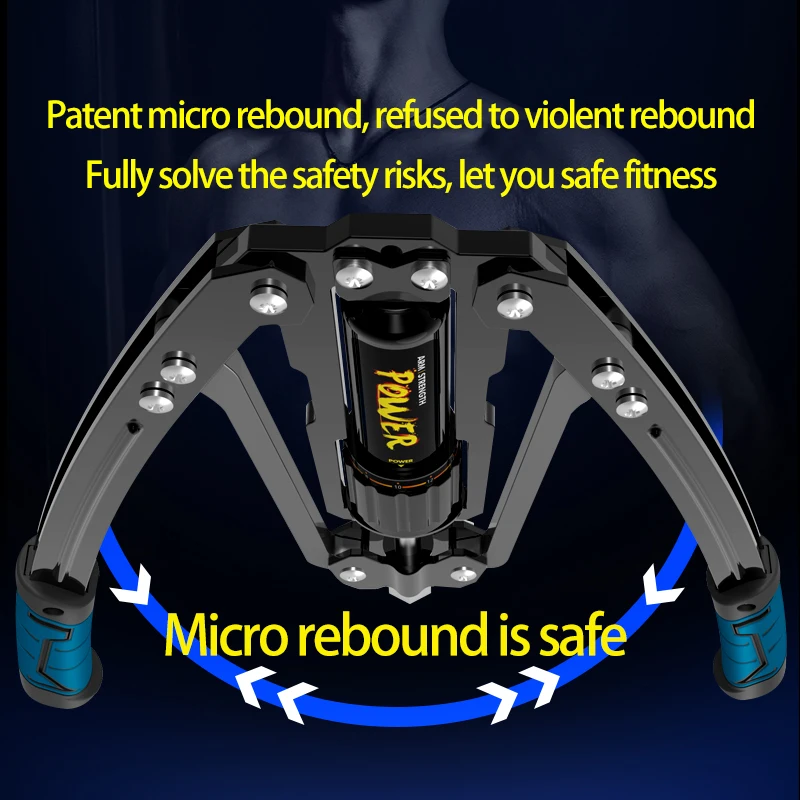 Power Twister Arm Exerciser Home Chest Muscle Expander with Adjustable 10-200KG Resistance for Shoulder Arm strength training