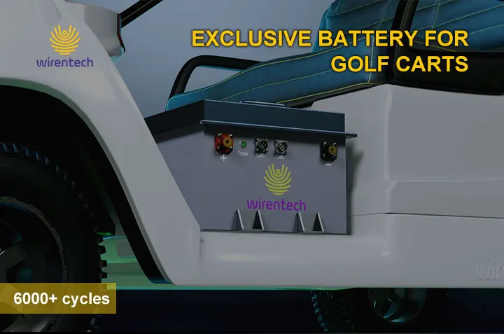 Lithium Golf Cart Battery 48v 100ah 200ah Lifepo4 Lithium Ion Electric Battery Pack 51.2v Deep Cycle IP67