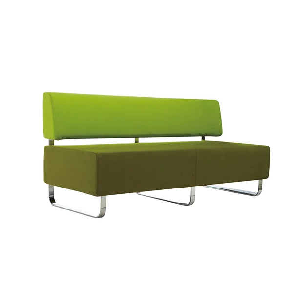 Modern custom green color chain hotel dining furniture cafe sofa bench sofa set furniture