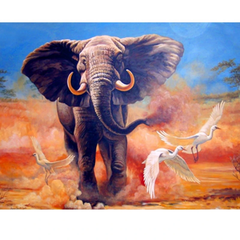 Elephant Animal Diamond Painting 5d Diy Embroidery Cross Stitches Full Drill Diamond Painting Diy Painting Kits