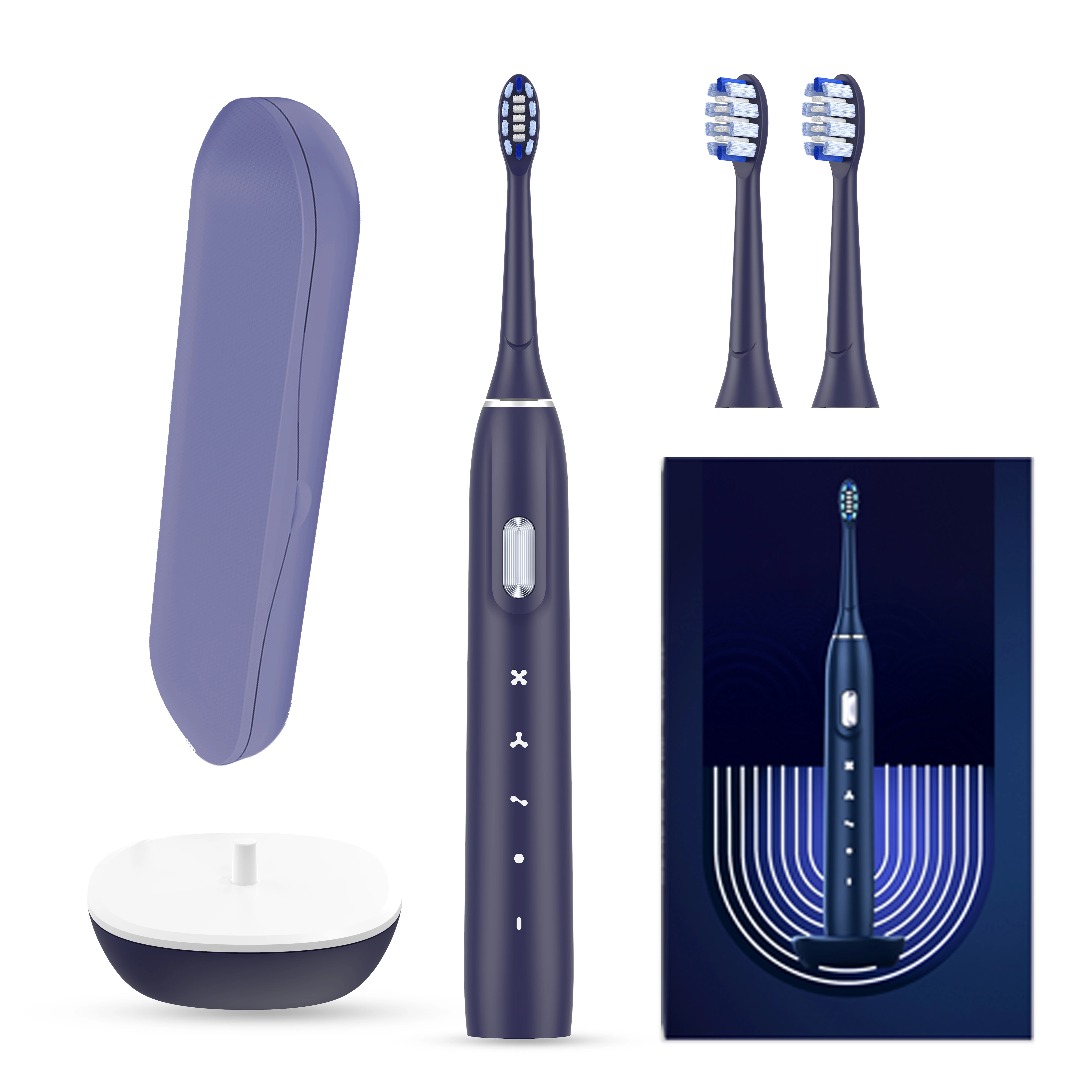 Yyr Hot Sale Wireless Electric Toothbrush Electric Toothbrush Pressure Sensor Sonic Electric Toothbrush