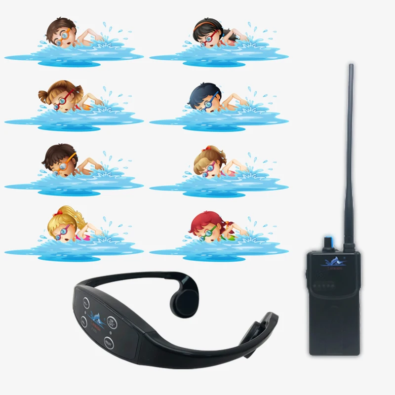 New Technology Real Time Communication Bone Conduction Headphone Waterproof Wireless Portable Saltproof Long Range 1km 7 Channel