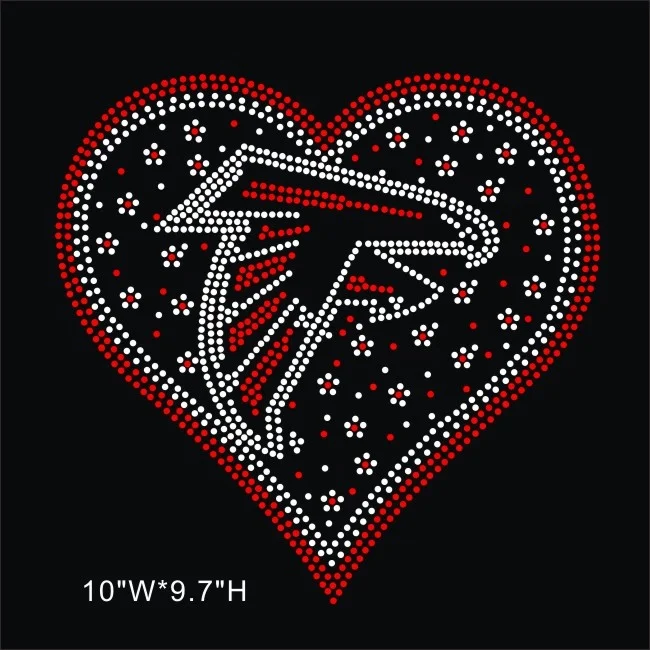 custom Atlanta Falcons rhinestone  motif transfer design