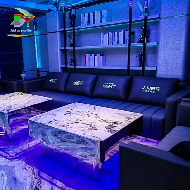 KTV отдельный клубный диван журнальный столик музыкальный обеденный бар ясный угловой U-L тип комбинация для караоке
