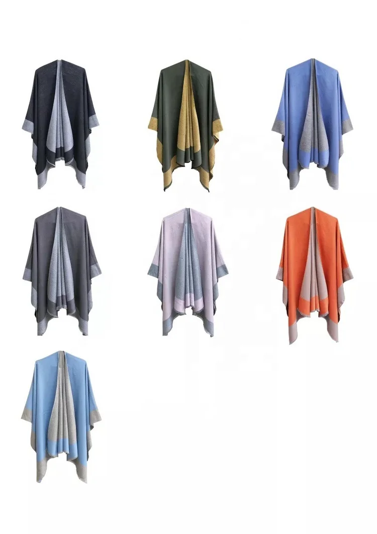 2022 Pashmina Hot Selling Autumn Winter Spring Women Cashmere Poncho Shawl For Ladies