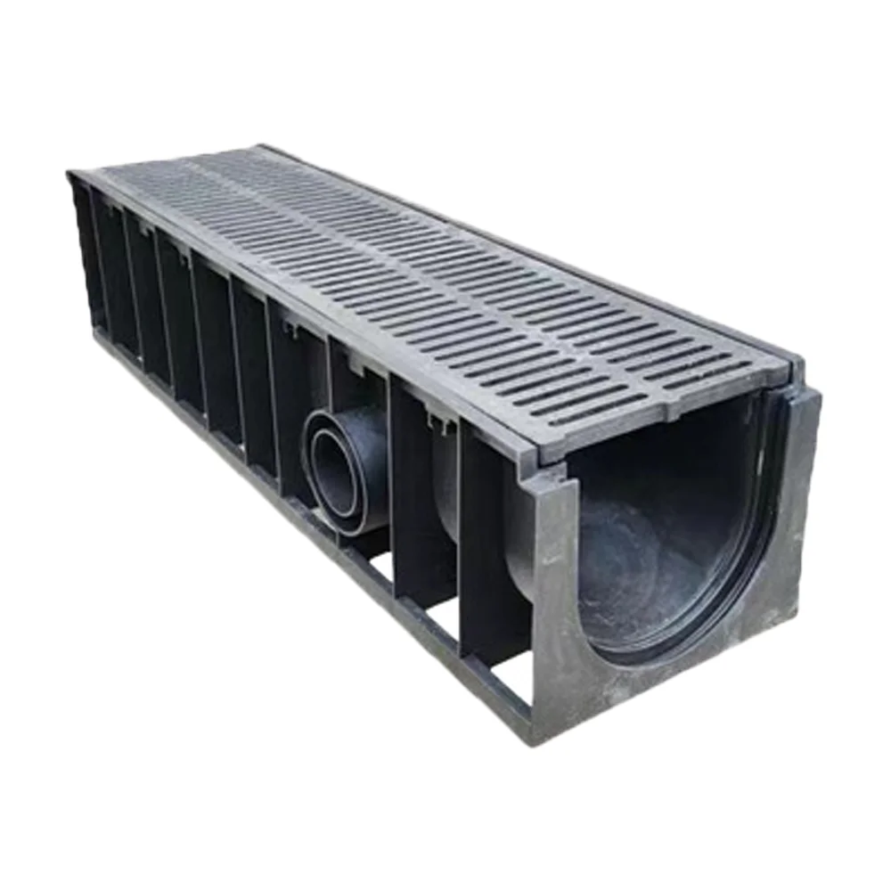 Whole price HDPE Drainage channel Plastic Pre-Galvanised U Shape Drain U Drain Drainage Channel for bathroom and garden