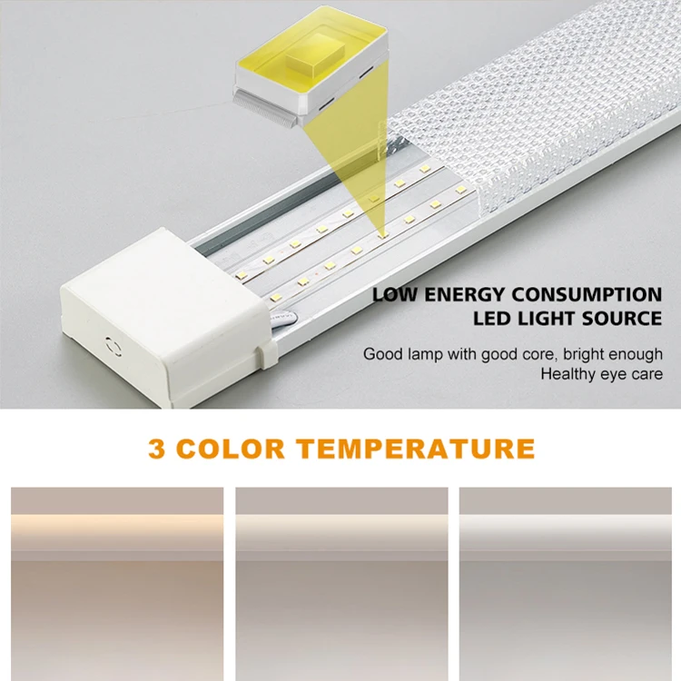 Top Selling Product 18w 36w 54w 60w 96w Purification Fixture Lamp 60cm 120cm Linear LED Batten Light