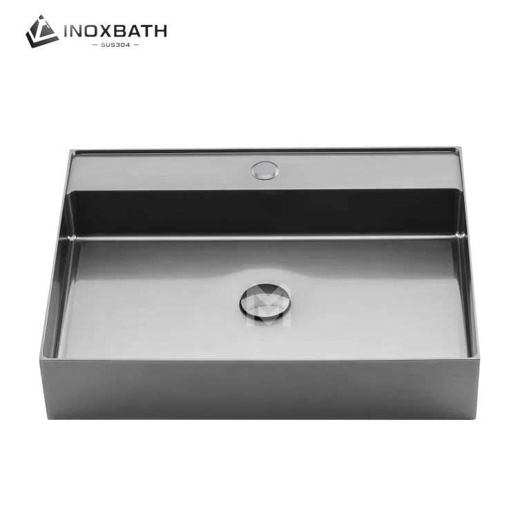 304 stainless steel Art Wash Basin Luxury Table Top vessel Sinks Bathroom Basin Sink