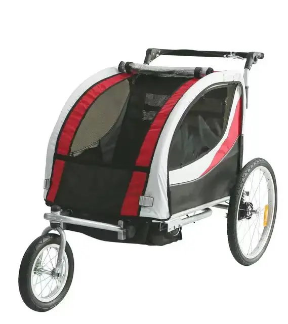 Adjustable Travel Baby Bike Trailer Hitchfor Twins Baby Pram Stroller for Camping Camper Trailer