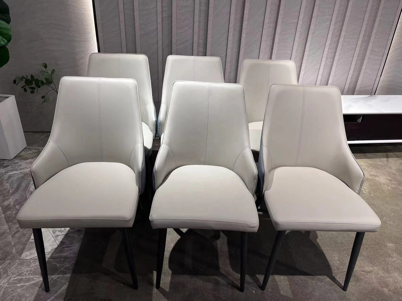white modern leather mebel hotel banquet french cafe leather chair modern upholstered chair luxury lounge living room chairs set