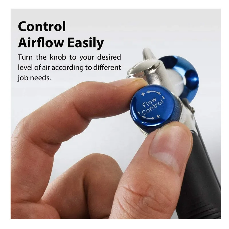 Adjustable Air Flow | Two-Way Air Blow Gun with Higher Flow Nozzle |  Anti-slip Handle
