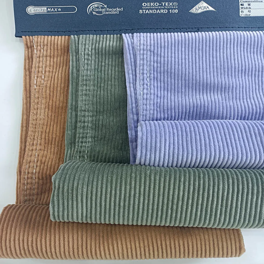 9 oz Custom high quality corduroy clothing fabric 100% cotton
