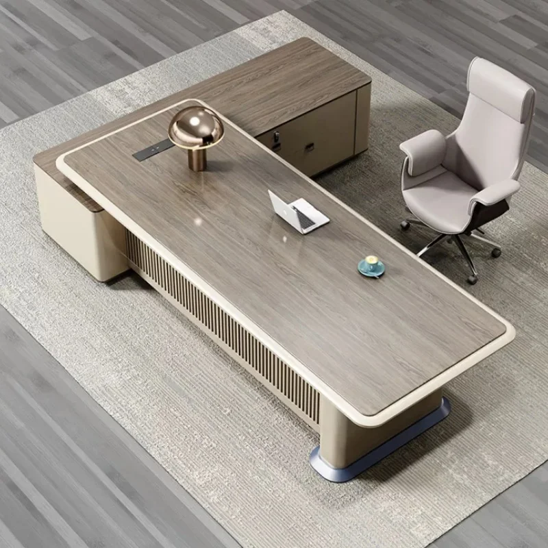Hot Sale Office L Shaped Boss Desk Executive Office Furniture Durable High-end Modern Desk