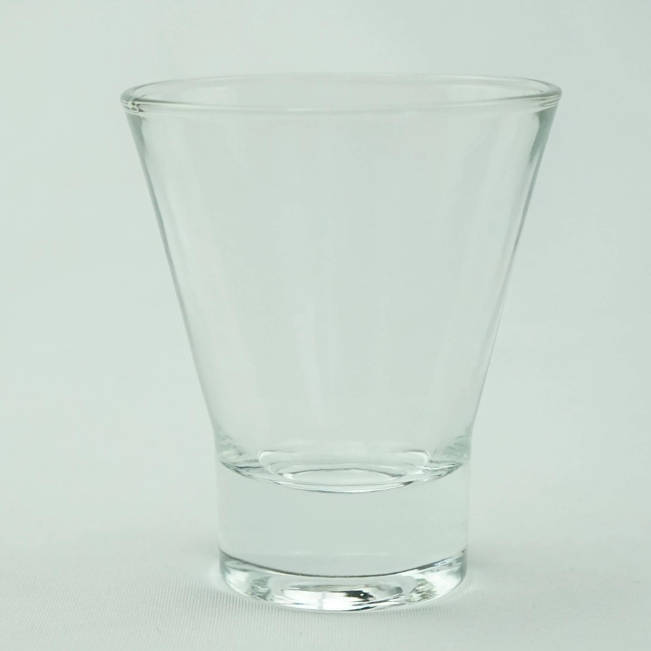 8oz Machine made Wide Mouth Stemless Martini Glass