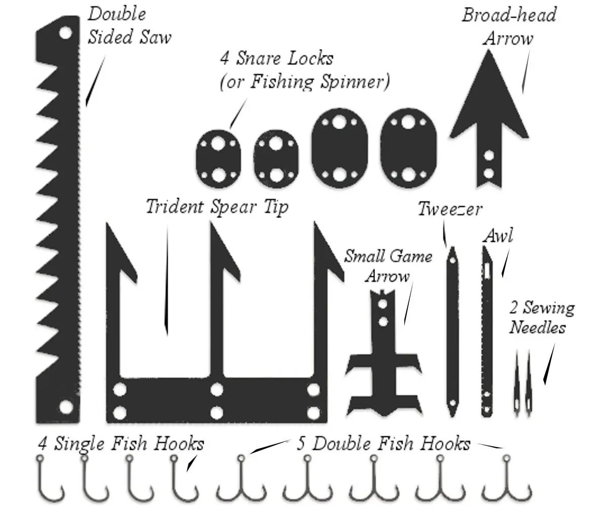 enhanced ultra thin pocket ninja tool In the mountains