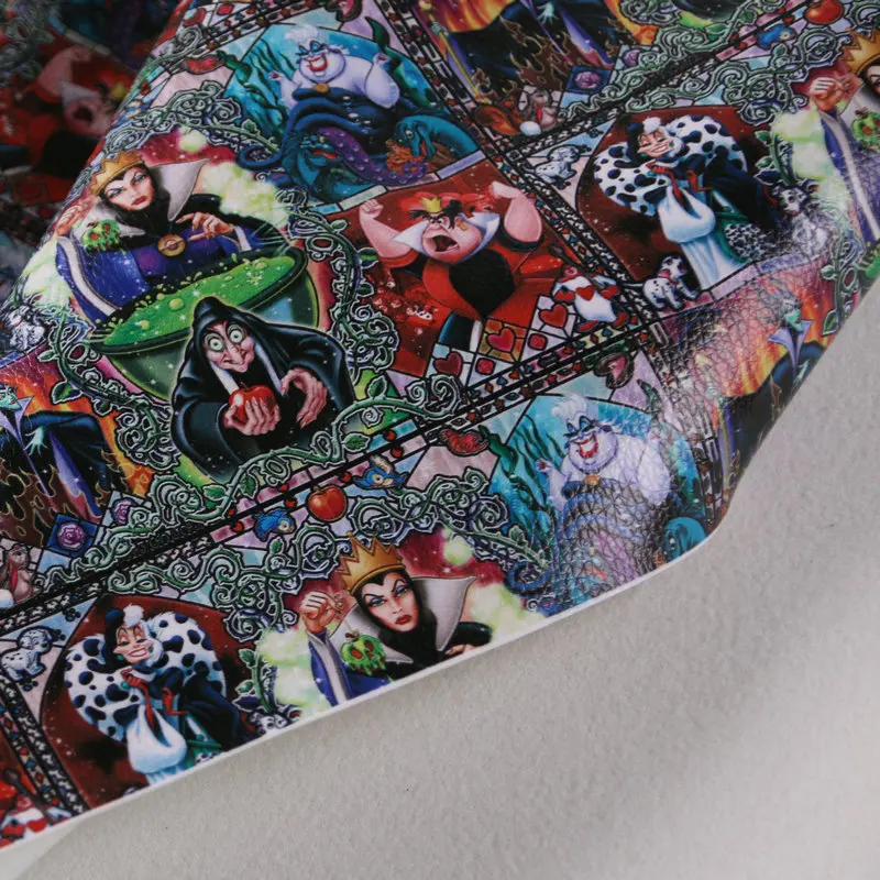 Custom Printed Faux Synthetic Leather Fabric Vinyl PVC Leather Fabric for Bags Shoes