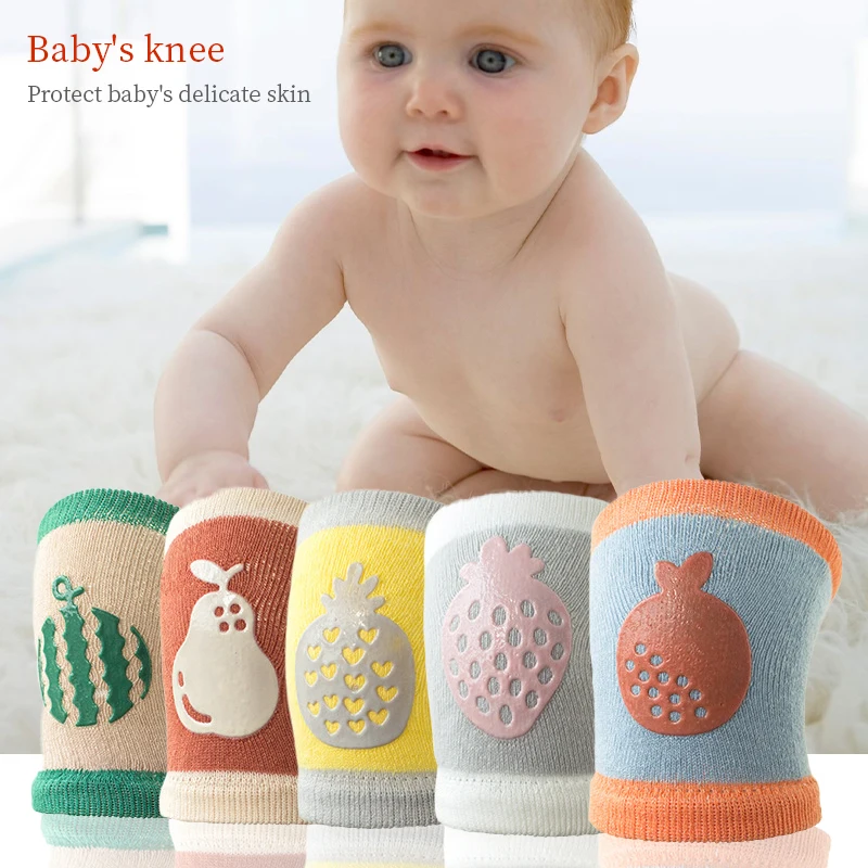Unisex Knitting Cotton Anti Slip Baby Crawling Knee Pads For Knee Protector Toddler Kids baby Knee pad Protector Soft