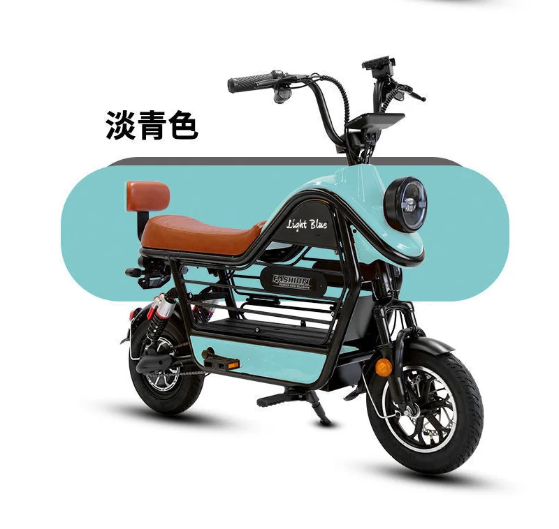 China New Type Electric Scooter 2 Seater 48v 350w Electric City Bike Bike  Electric Bicycle lead-acid lithium battery