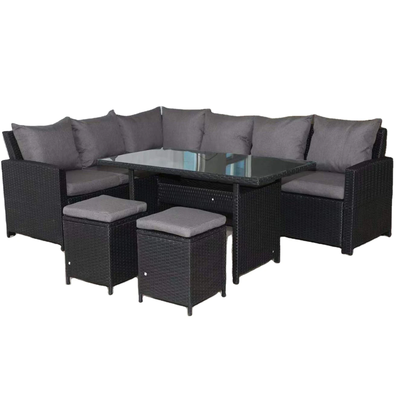 Hot selling outdoor rattan sofa sectional sofa set wicker luxury garden furniture patio sets leisure outdoor furniture