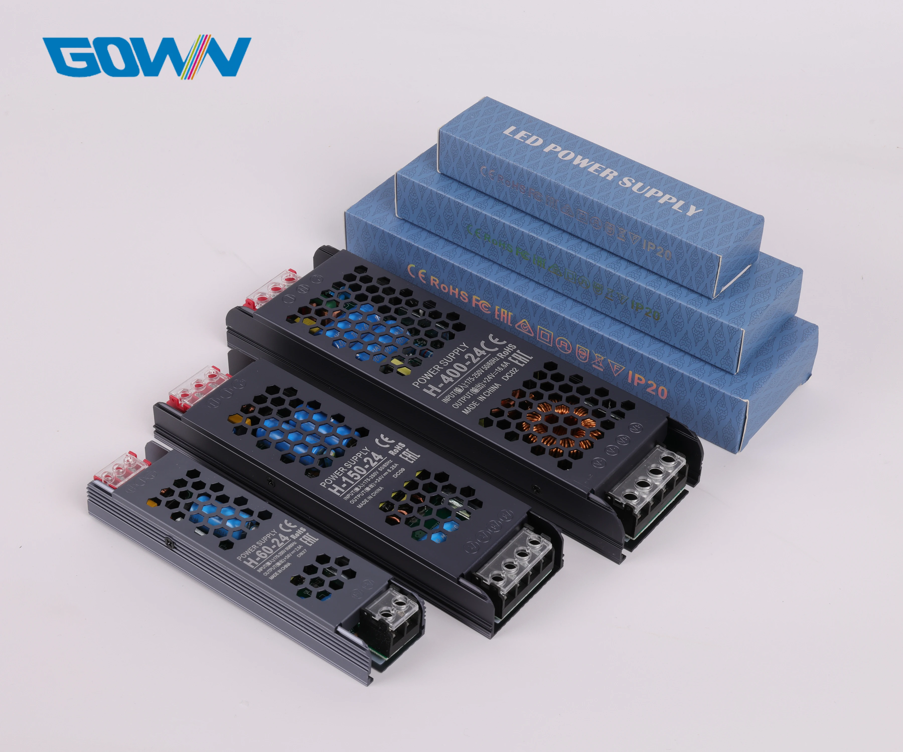 High Quality IP20 indoor plastic shell nowaterproof led power supply 12V 24V 100W 150W 200W 300W 400W easy replace led drivers