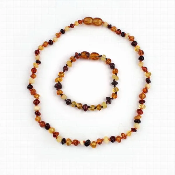Балтийский Янтарь, 33-38 см, высокое качество, детская игрушка, ожерелье, браслет, набор