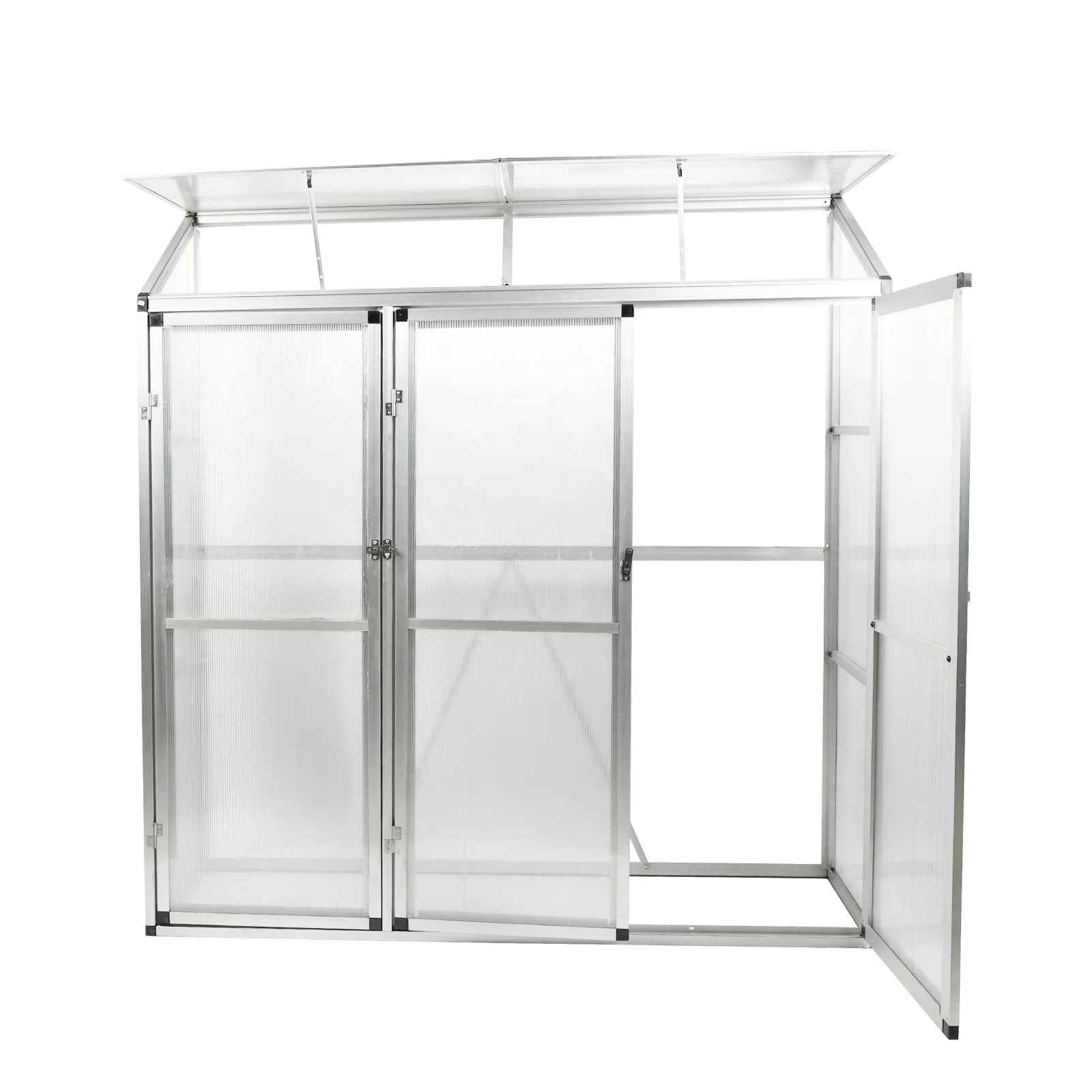 Popular Outdoor Green House Polycarbonate Aluminium Frame Garden Greenhouse For Flower And Seed