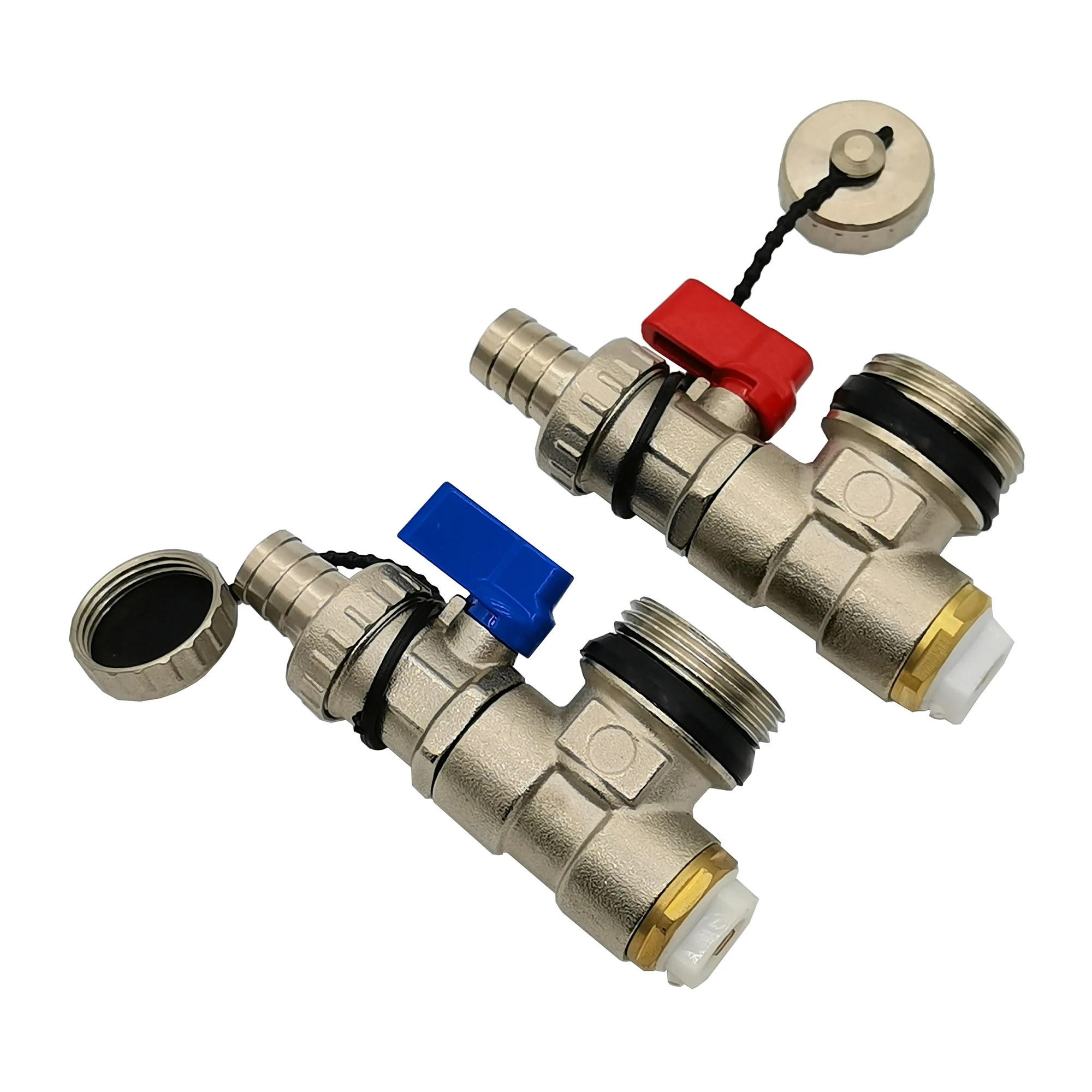 low price Hpb58-3 brass manifold drain valve for Europe market underfloor heating