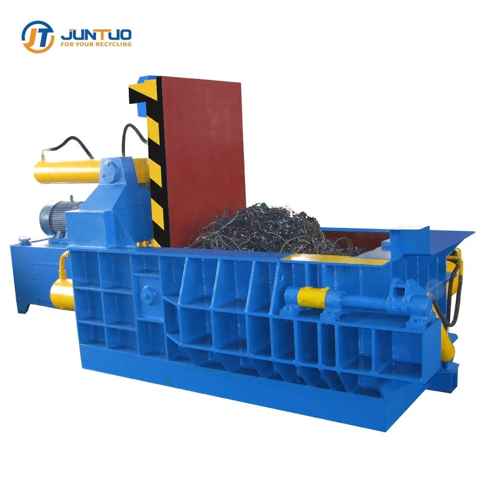 Automatic hydraulic scrap aluminum metal shavings recycle baler press machine with air cooler