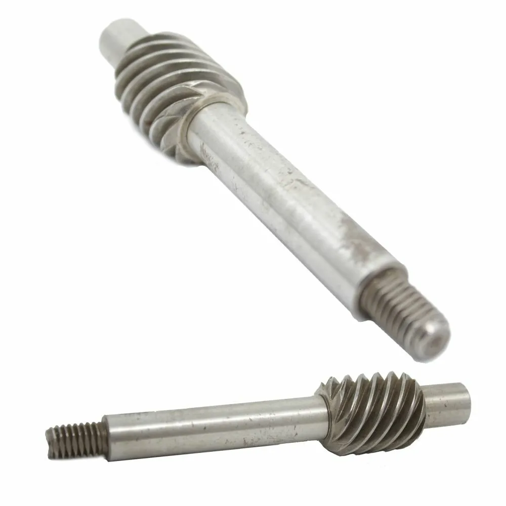 Big brass worm shaft bronze Worm shaft and mini worm gear for winch