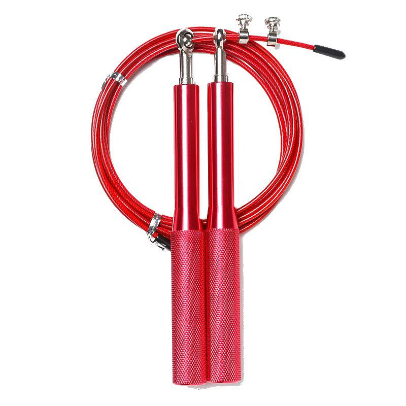 
Wholesale Fitness Aluminium Plastic Adjustable Heavy Long Handle Jump Rope Skipping 