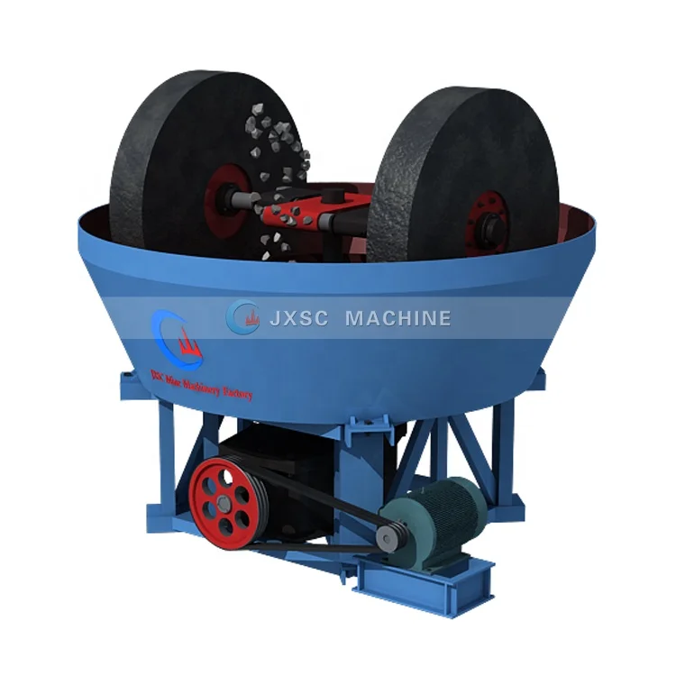Factory Price Direct Sale Mine Extract Gold Purify Double Wheel Grinding Mine Machine