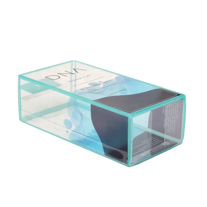 The Factory Clear Plastic Box Foldable Hanging Custom Full Color Printing PET Box
