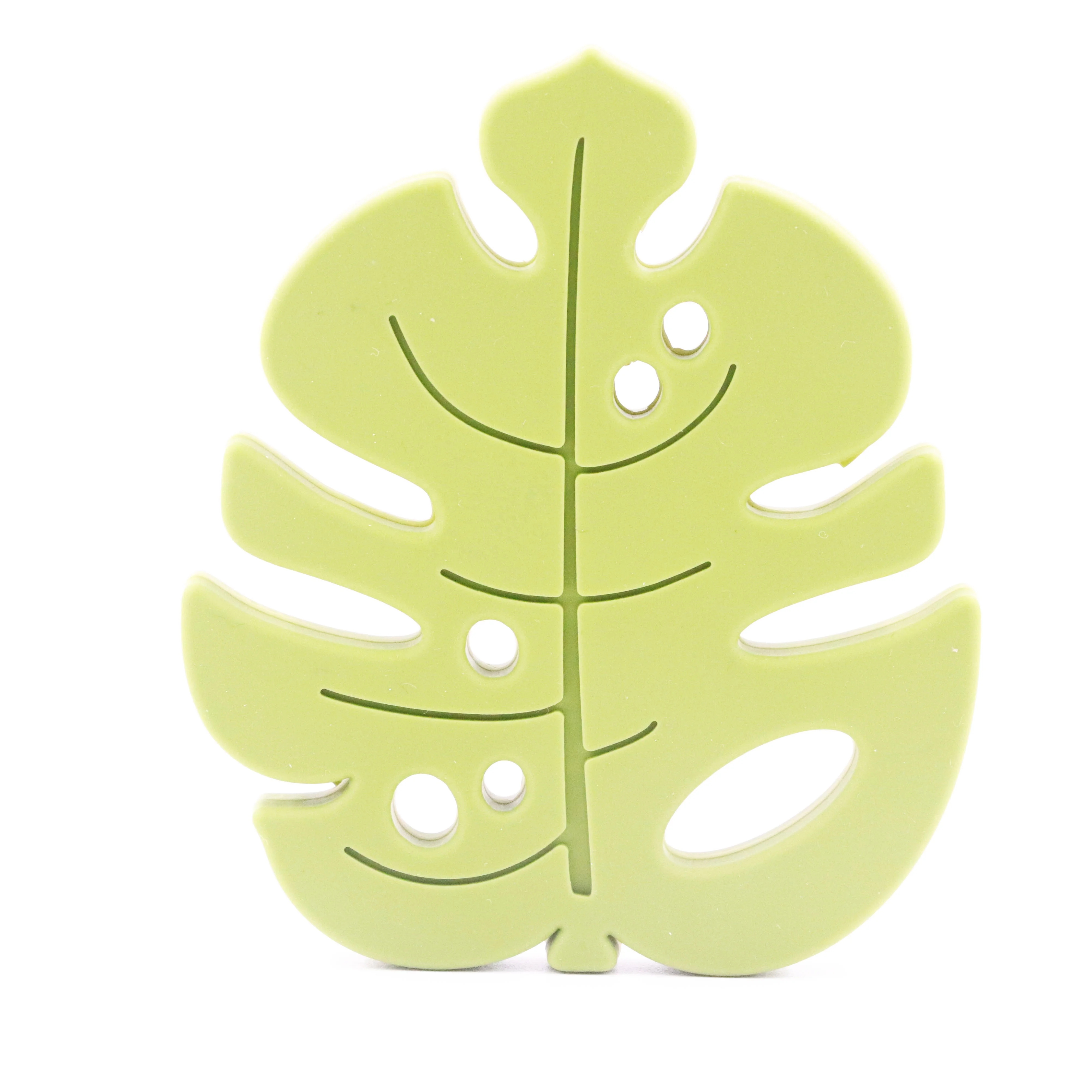 New Design Cute Turtle Leaf Silicone Teething Baby Teether Toys