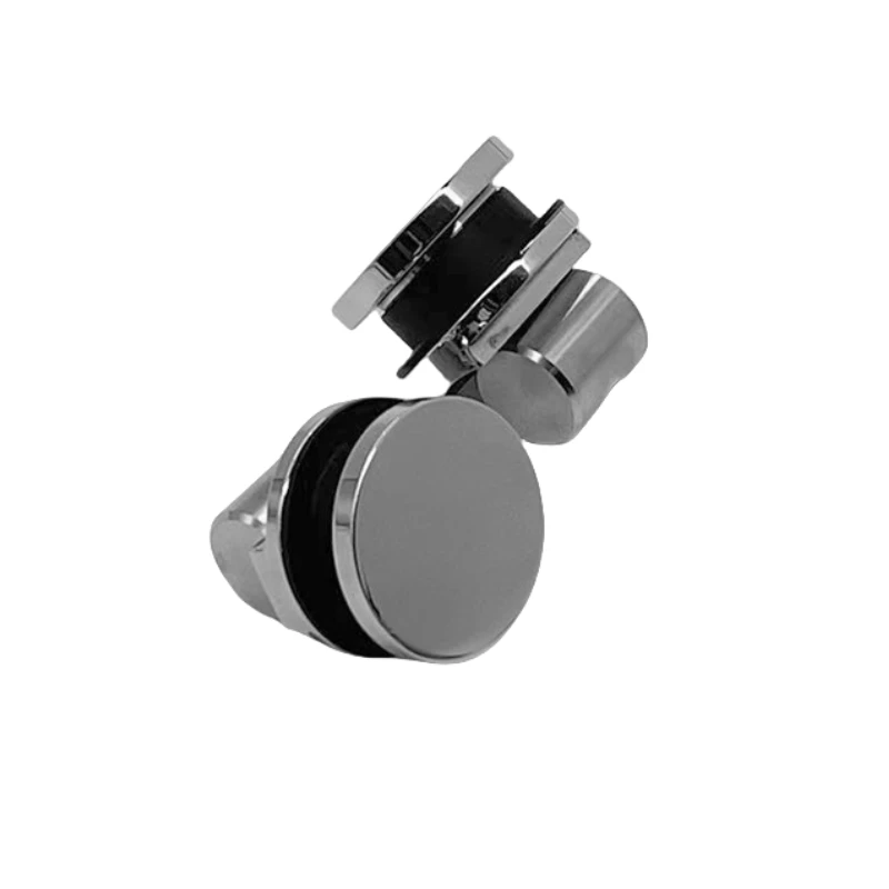 Kensharp Shower Sliding Door Hardware Accessories SSS Black 304 Stainless Steel Glass Clamp Connector Round Tube Connector